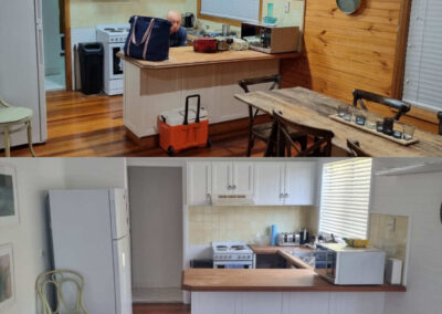 Kitchen before & after